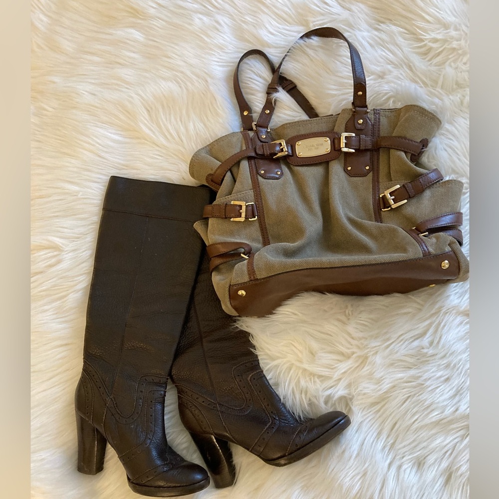 Michael Kors bag and boots